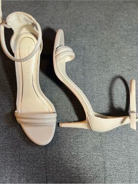 Kenneth Cole Women's Cream Ankle-Strap Stiletto Sandals